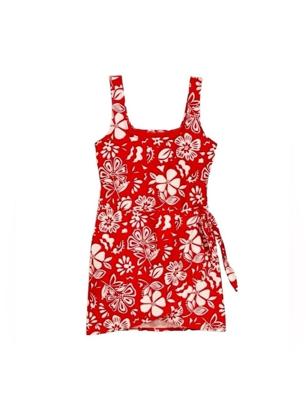 Old Navy One Piece Hawaii Hawaiian Print Swimsuit Summer Vacation Swim Dress XS - Picture 4 of 7